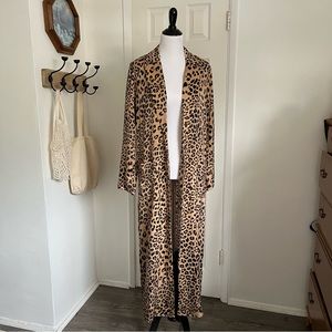 HOUSE OF HARLOW 1960X REVOLVE Delaney Leopard Duster